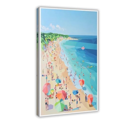 Print Painting Refreshing Breeze Beach Wall Art Poster Canvas -