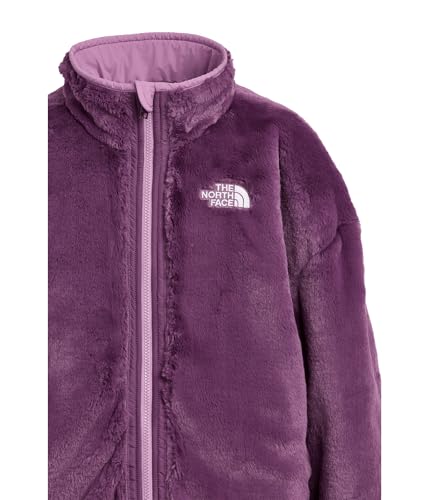 Image of The North Face Girls Reversible Shasta Full Zip Jacket | Kids' Puffer Coat with Synthetic Insulation, Fleece Lining & Water-Repellent Finish, Hushed Lavender /Chroma Purple, X-Large