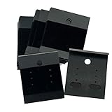 LGEGE 100 Pcs Black Earring Jewelry Display Hanging Cards Jewelry Trays Other Jewelry Accessories