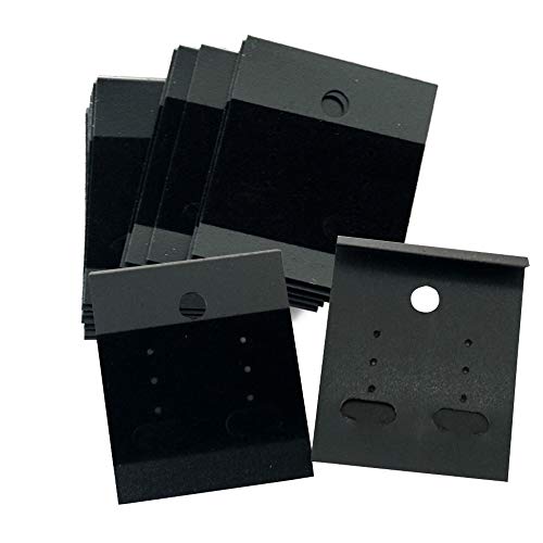 LGEGE 100 Pcs Black Earring Jewelry Display Hanging Cards Jewelry Trays Other Jewelry Accessories