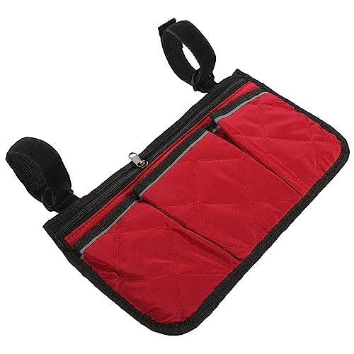 FOYTOKI 車椅子用ハンギングバッグ 扶手側辺収納ポーチ 多機能ポケット付