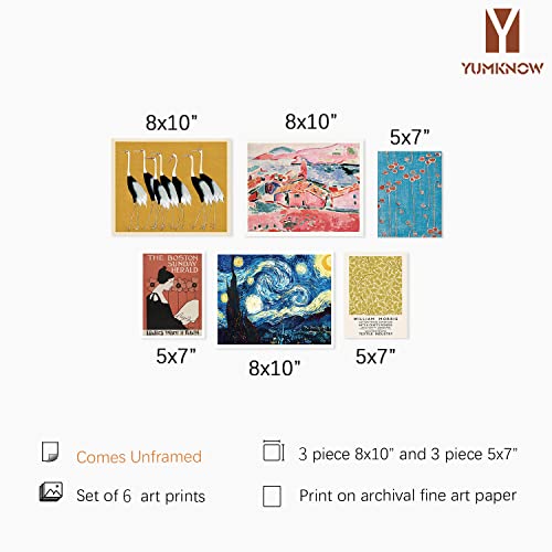 Eclectic Decor Wall Art Prints - Van Gogh Klimt Painting - Maximalist Room Decor - Modern Contemporary Museum Pictures - Abstract Boho Print For Bedroom, Living Room - Aesthetic Aura Posters #TOP1