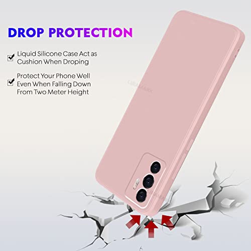 Image of LIRAMARK Silicone Soft Back Cover Case for Vivo V23e 5G / Vivo S10e 5G / Vivo Y75 4G (Silicone Pink)
