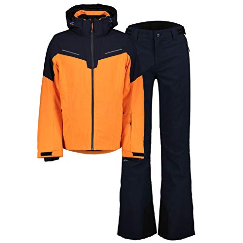 ICEPEAK Skianzug Herren Wasserdicht, Farbe:Orange, Bitte Größe wählen:54