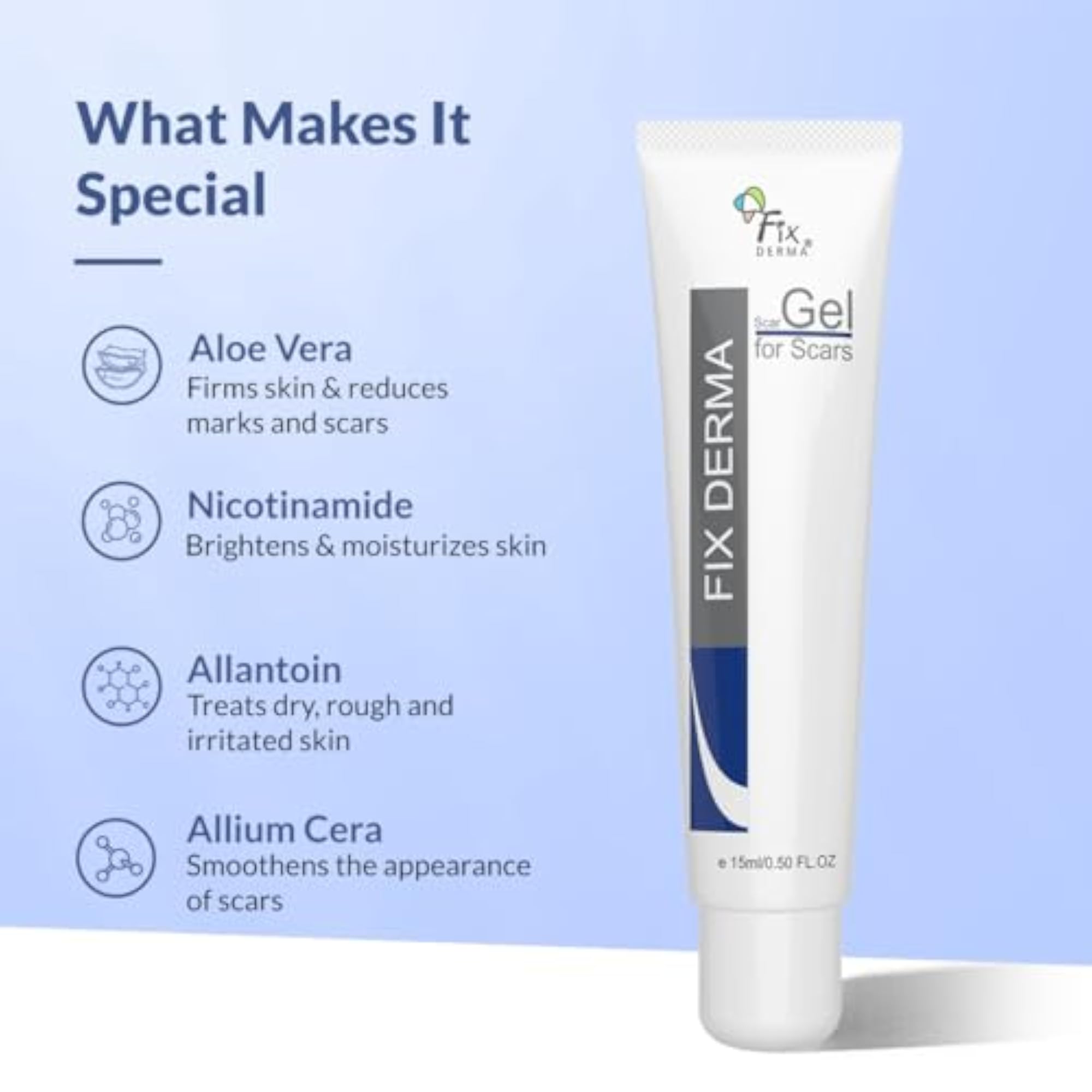 Scar Gel for Reducing Scars, Acne, and Stretch Marks