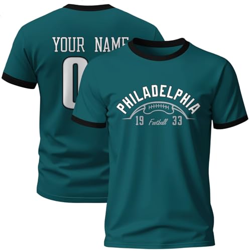 Image of ANTKING T-Shirt Custom Name Number Crewneck Short Sleeve for Men Youth Gifts