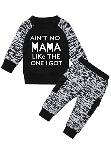 Toddler Infant Boy Sweatshirt Cool Boy Outfits Sweatsuit Top + Jogger Pants 2Pcs Boy Clothes Set 2 3 T