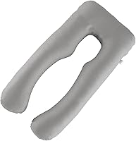 Vista 10 de Almohada de embarazo grande en forma de U de cuerpo completo con funda de almohada de algodón reemplazable y lavable para mujeres embarazadas que