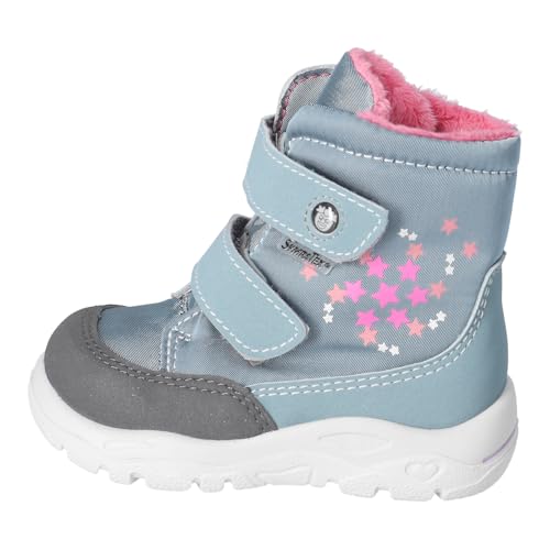 RICOSTA Milena Girls' Winter Boots - Learn to Walk, Medium Width Loose, Sympatex, Vegan, Arctic 130, 24 EU2