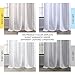 HPD Half Price Drapes Heavy Faux Linen Light Filtering Curtains for Bedroom 96 Inches Long (1 Panel) - Rod Pocket Curtains for Living Room - Window Curtains Home Decor - 50 X 96, Rice White