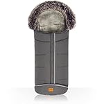 Winterfußsack Mavensi mit Einlage aus 100% Merino Lammfell extra warm mit Coral Fleece für Kinderwagen Buggy Jogger Fußsack
