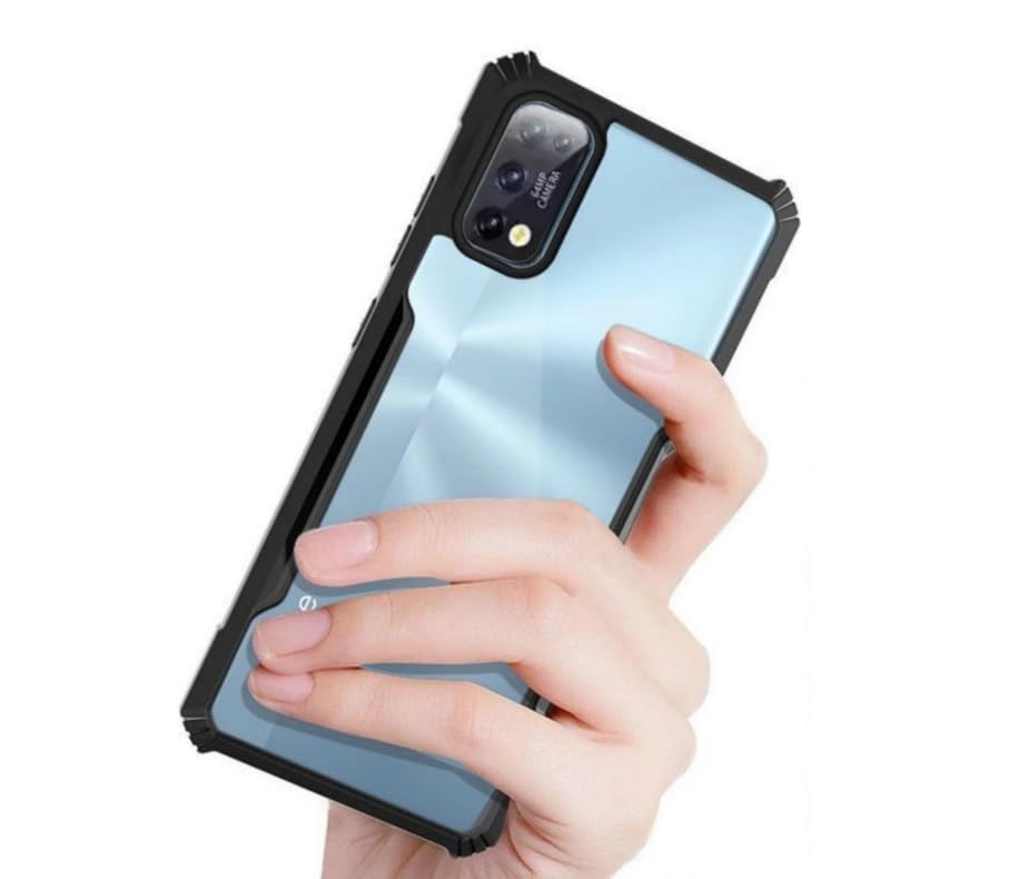 OneLike Ultra Slim Hard PC + TPU Clear Back with Corner Bumper Slim Anti-Scratch Shockproof Protective Case Cover for Realme Narzo 30 Pro 5G - Black (B0CM3RN2WN) Amazon Price History, Amazon Price Tracker