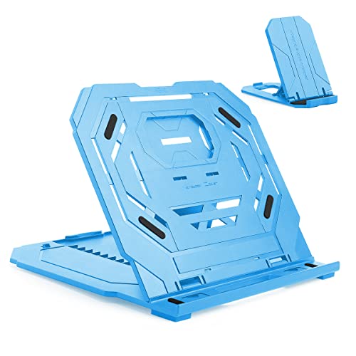 Frunsi Drawing Tablet Stand, Laptop Foldable Stand for Tablet Display, 9 Levels Adjustable Angles with a Built-in Phone Holder, for 12-17 inch Drawing Tablet, Smartphones