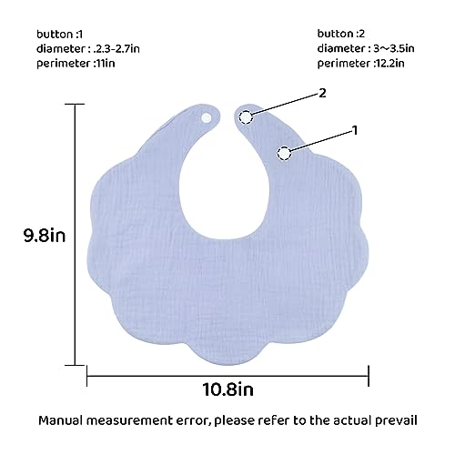 Muslin Baby Bibs for Drooling and Teething Newborn Drool Bibs for Baby Girl Boy2