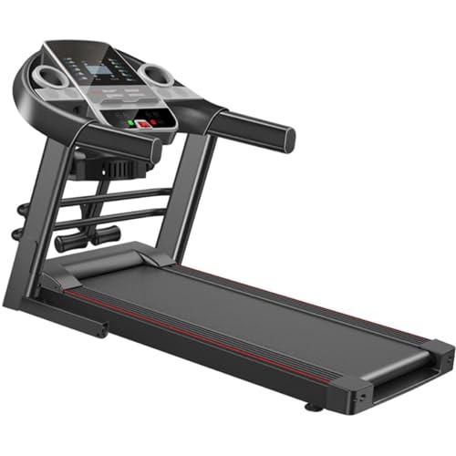 Image of Foldable Motorised Treadmill,with Sit Ups Rack & Massage Head Electric Treadmill for Home, Folding Walking Running Machine with LCD Sn