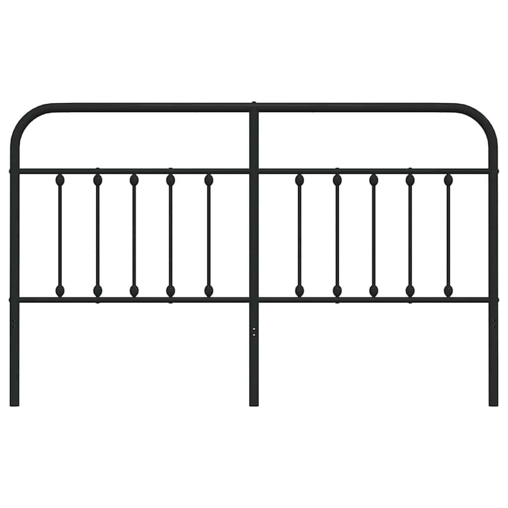 vidaXL Cabecero de Repuesto de Metal Negro 180 cm