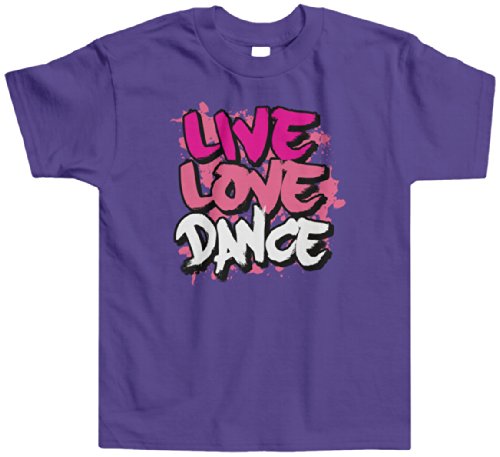Threadrock Little Girls' Live Love Dance Toddler T-Shirt