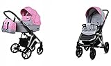 ELEGANTES DESIGN: Für den Kinderwagen wurden exklusive Stoffe verwendet, die sehr elegant aussehen und zudem lichtecht und feuchtigkeitsresistent sind. Außerdem sind die Kufe, das Geländer und die Fußstütze aus strapazierfähigem Kunstleder gefertigt, was den Kinderwagen noch stilvoller und schicker macht. Die weiche Baumwollpolsterung kann zum Waschen herausgenommen werden. Marlux Magnetic ist in einer Reihe von Farben mit dezenten Mustern erhältlich.