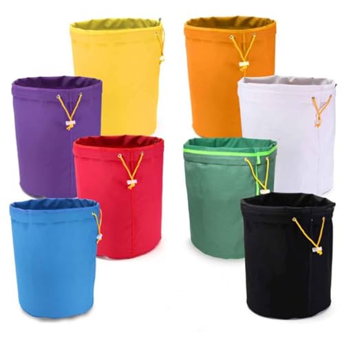 TOOSOAR 5 Gallonen Bubble Bags (8er Set) – Filterbeutel für Pflanzenrestextraktion, 420 Mesh, 25-220 Mikron Filterpräzision, 2MM Dicke, ≤200°C Hitzebeständig, Geeignet für Blumen, Früchte​