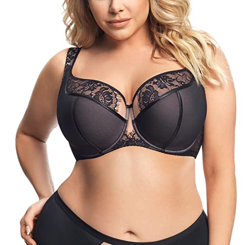 Sujetador semi-acolchado Gorsenia K647 Alicante con aros tallas grandes para mujer
