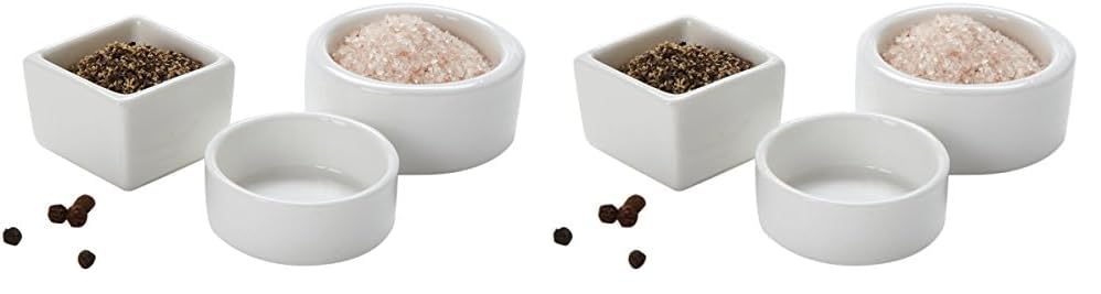 American Metalcraft PSLT2 - Taza para salsa, redonda, porcelana, 1 onza(s), capacidad, 2.6 in (de) diámetro., 1.0 in de alto (paquete de 2)