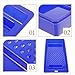 COHEALI Paint Roller Tray Plastic Paint Holder 4-inch Blue Painting Tray Wall Decoration Tools