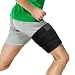 Thigh Support Brace, Hamstring Wrap Compression Sleeve with Anti-Slip Strip Support Thigh Quad Sprains, Tendonitis, Strains, Pulled Muscle Injury Rehab and Recovery, Fits Men and Women (Black)