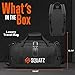 SQUATZ Travel Duffle Backpack - Convertible Foldable Gym Carry On Bag, Adjustable and Removable Shoulder Strap, Spacious Shoe Compartment and Multiple Pockets, Luxury Fashion Bag Travel, Gym, Vacation