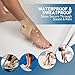 Precut Kinesiology Tape for Ankle, Upgraded Ankle Tape Athletic 24PCS, KTQUICK Tape for Ankle Support & Pain Relief, 5% Stronger Adhesive, Waterproof & Breathable Cotton Kinesiology Tape Ankle(Beige)