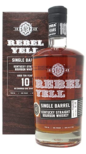 Rebel Yell 10 Years Old SINGLE BARREL Kentucky Straight Bourbon Whisky (1 x 0.75 l)