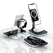 Produktbild Wireless Charger 3 in 1, Ständer für MagSafe, Apple Ladestation für iPhone 12/11/Pro/Max/Mini, 5W für AirPods Pro/2,15W Dual Fast Charging für alle QI-Fähigen Geräte (QC 3.0 Adapter enthalten) (Black)