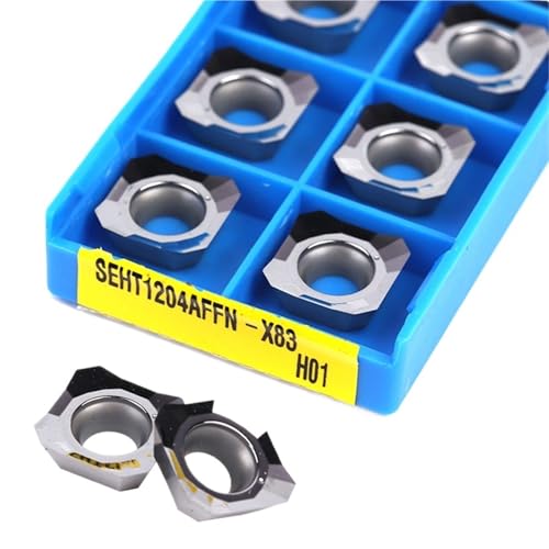10pcs SEHT1204 AFFN X83 H01 Carbide Alloy Milling Indexable Turning Tools Milling Lathes Tools