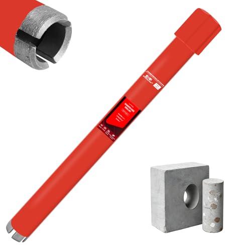 Image of 1” Wet Diamond Core Drill Bit for Concrete, 1-1/4”-7 Thread, 15” Depth