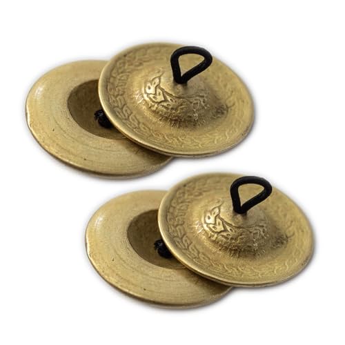 Corsaro Music 24 Hand-Hammered Heavy Stage-Quality Brass Finger Cymbals Set Of 4 cover