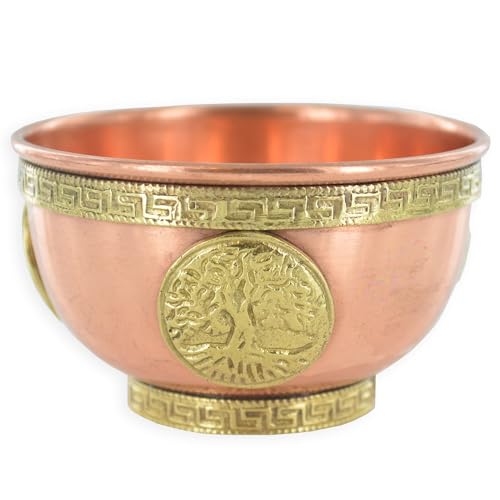 Copper Bowl Tree of Life Small Witch & Magic Accessory for Wicca Potions Neopaganism Gift