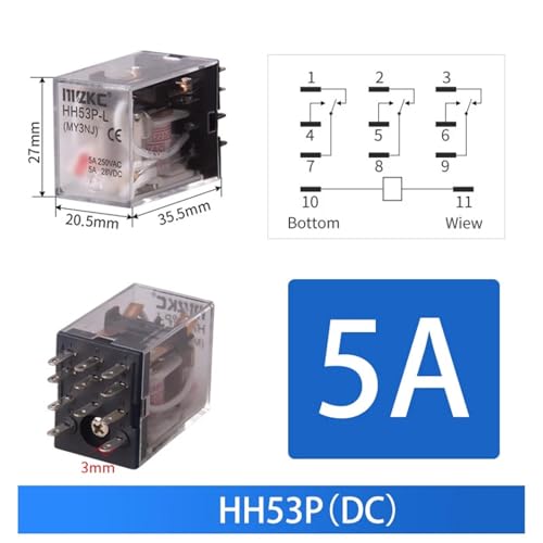 Relais électromécanique HH53P DC 24V contre les surcharges de circuit de commande - 2