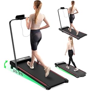 LIKESPORTING loopband, inklapbaar, met 8% helling, Elektrische loopband met helling, inklapbaar met helling, ruimtebesparend, 1400W instelbare snelheid 1-12 km/h