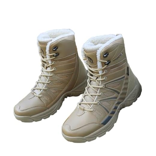 Bota Tática Militar Dos Homens, Botas Táticas Militares Com Forro De Pele Quente De Inverno De Cano Alto Para Homem, Botas De Caminhada Exteriores Da Selva Da Caça Do Exército(Brown,40 EU)