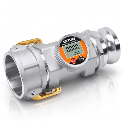 Waterproof 3 Inch Camlock Flow Meter for Water, Fuel &amp; Liquids