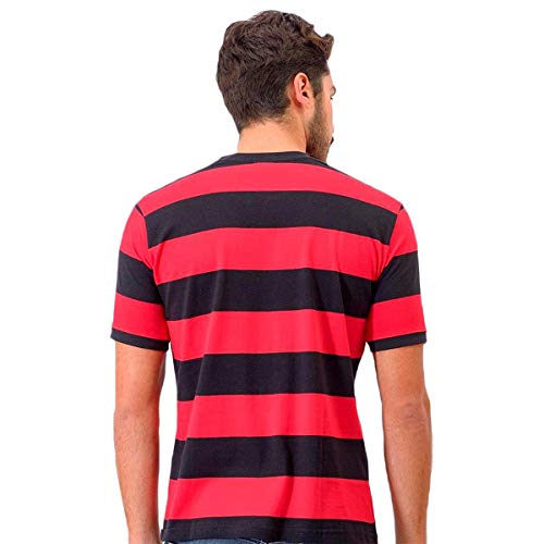 Braziline Camiseta Flamengo Flatri Zico, Vermelho/Preto, G