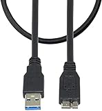 Storite 2 Pack OEM SuperSpeed USB 3.0 Cable A to Micro B - 3 Feet - 100cm - 1M Length - for WD/Seagate/Clickfree/Toshiba/Samsung External Hard Drives