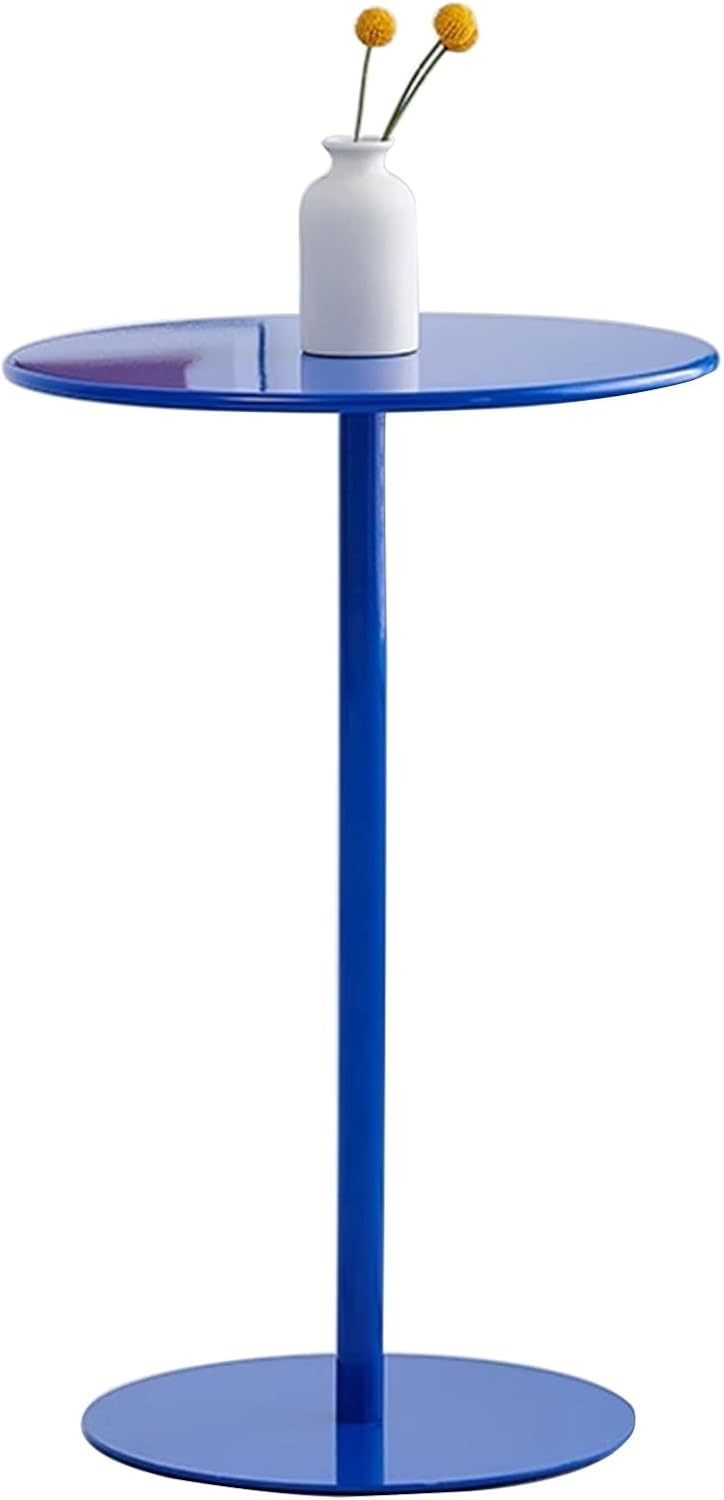 Round Iron Bar Table - with Metal Base Console Living Room Kitchen Cocktail Tables, Round Bar Table Breakfast Table (Size : 40.5x62cm)