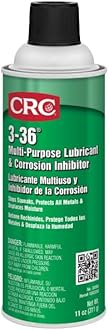 CRC 3-36 Multi-Purpose Lubricant & Corrosion Inhibitor, 11 Wt Oz, (Pack of 12), 03005CS