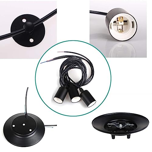 Lámpara colgante vintage E27 para solucionar techos altos con cable regulable 1.2m 4