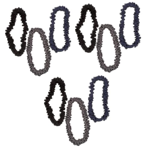 Élastiques à cheveux anti-casse Ipetboom chouchous foncés grand confort lot de 9
