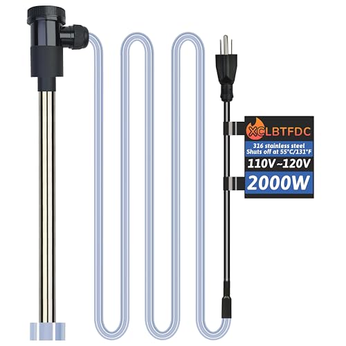 XCLBTFDC 2000W Immersion Water Heater Portable Electric Pool and Hot