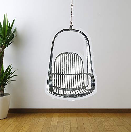 Kaushalendra Stainless Steel Hanging Swing Jhula with Cushion and Accessory - 150 kg Capacity (Steel)