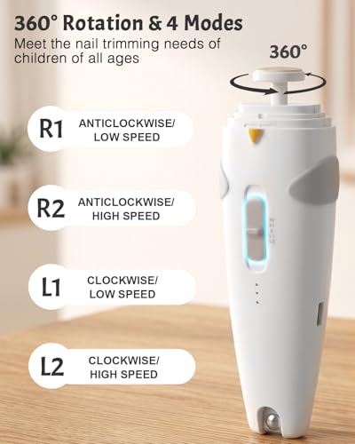 Lictin Baby Healthcare and Grooming Kit, 26 in 1 Rechargeable Nail Trimmer Electric Set,Safe File with Auto Light, Newborn Nursery Health Care Portable Safety Set for Infant Toddlers Boys Girls, Grey