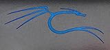 VATH backtrack/Kali Linux Blue Dragon Metal Sticker (Low Profile) 27 x 66mm [959]