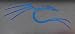 VATH backtrack/Kali Linux Blue Dragon Metal Sticker (Low Profile) 27 x 66mm [959]